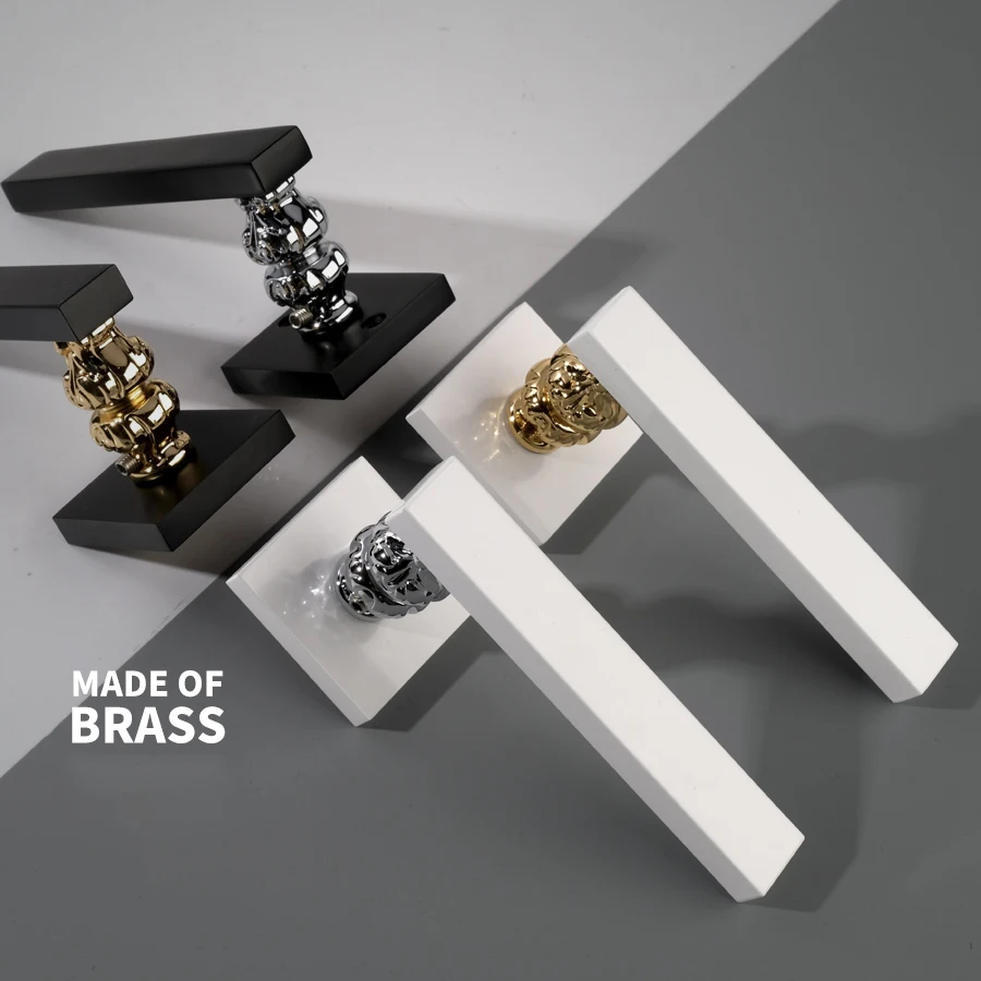 YZH full brass best selling and good quality exquisite style split lock for interior door