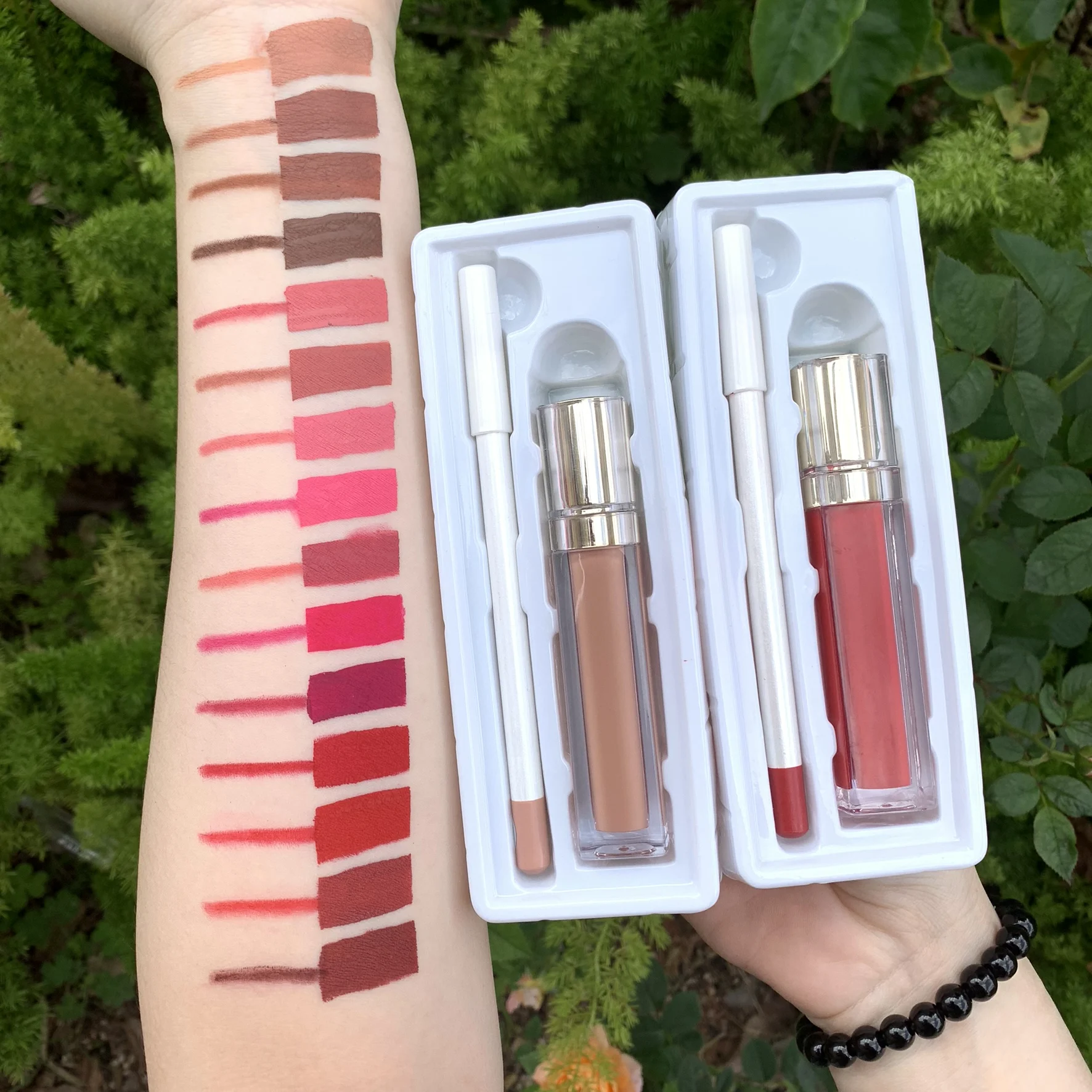 Manufacturer Lips Kits Private Label Lip Kits Boxes Matte Nude Make Own LOgo Lipstick With Liner Cruelty Free Lipgloss