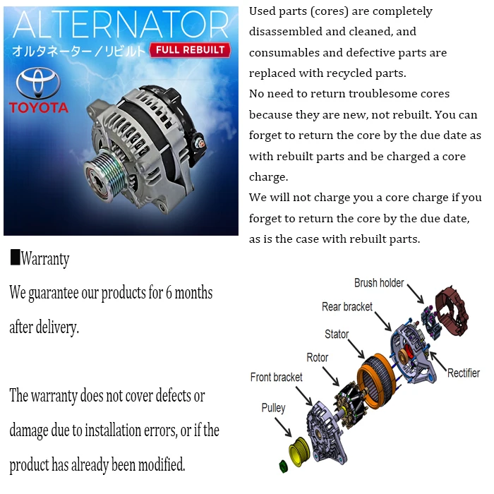 Wholesale replacement price wholesale starter and alternator parts
