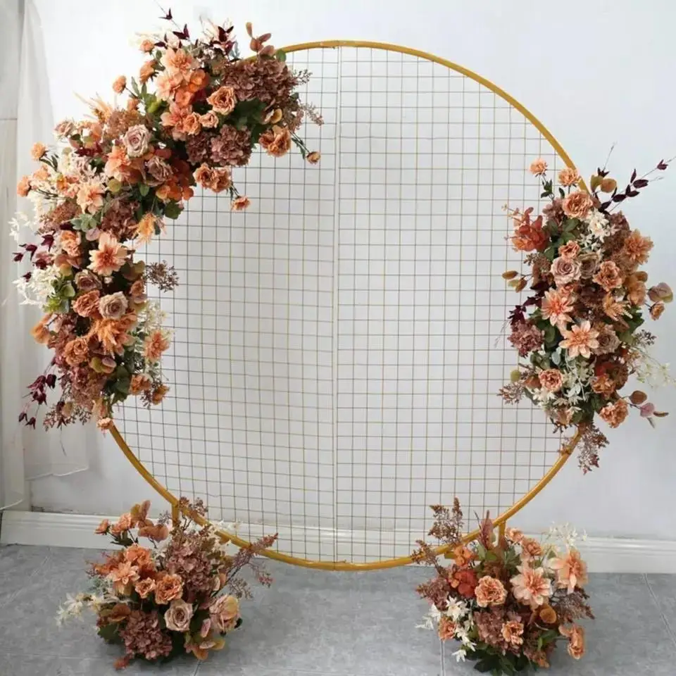 Hot Sale Wholesale Arch Flowers Autumn Fall Wedding Flower Garland for Round Arch Wedding Decoration