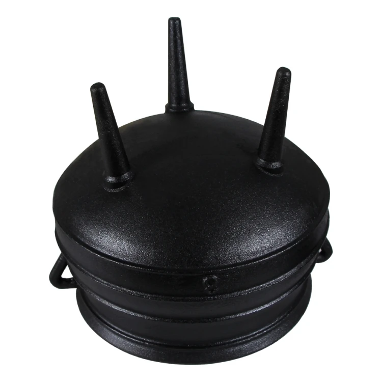 Mini South African 3 Legged Cast Iron Potjie Pots Outdoor Cookware Cauldron With Lid