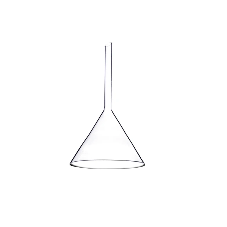 
Hot selling cheap high transparency silicon dioxide cone glass funnel 