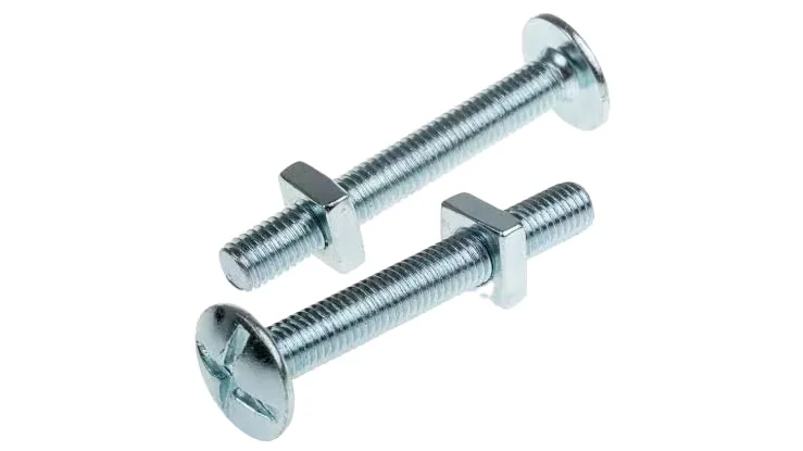 factory 4.8 grade zinc roofing bolt with hex nuts square nuts / machine bolt  export