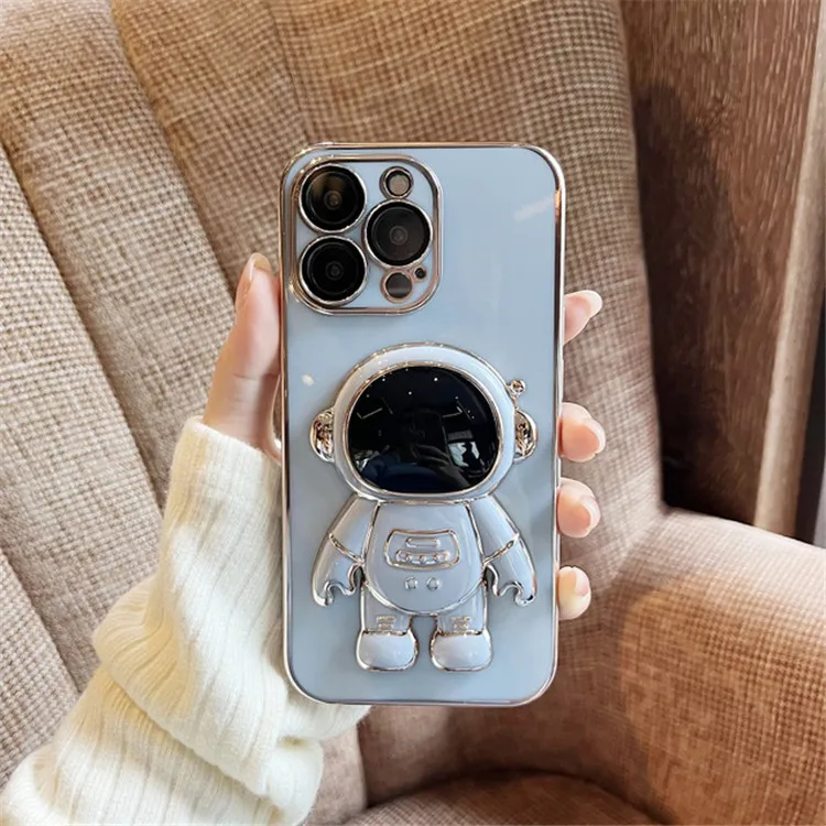 Складной чехол-подставка для телефона с 3d-рисунком астронавта iPhone 13 12 11 Pro Max защитный мягкий