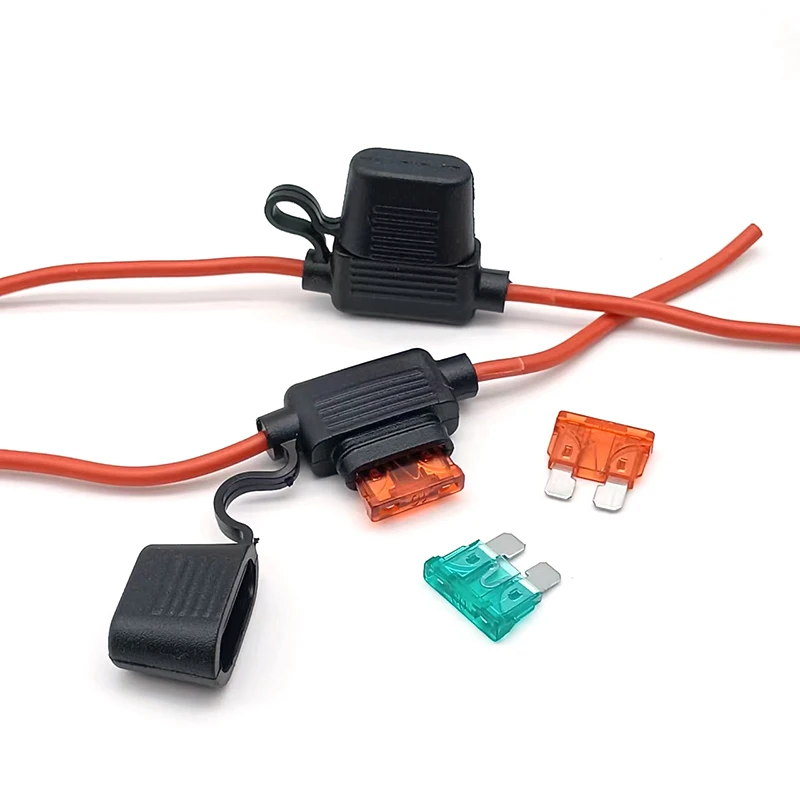 Автомобильный держатель предохранителя с проводом, малая/средняя полоса предохранителя 10A15A/30A