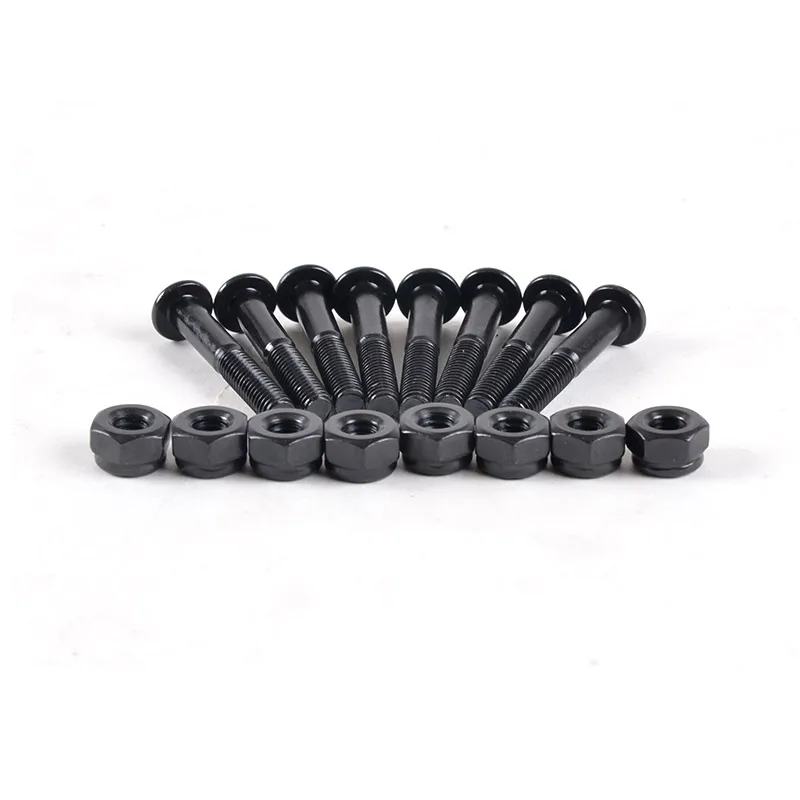 31mm black long 8 screws 8 bolts skateboard longboard parts components