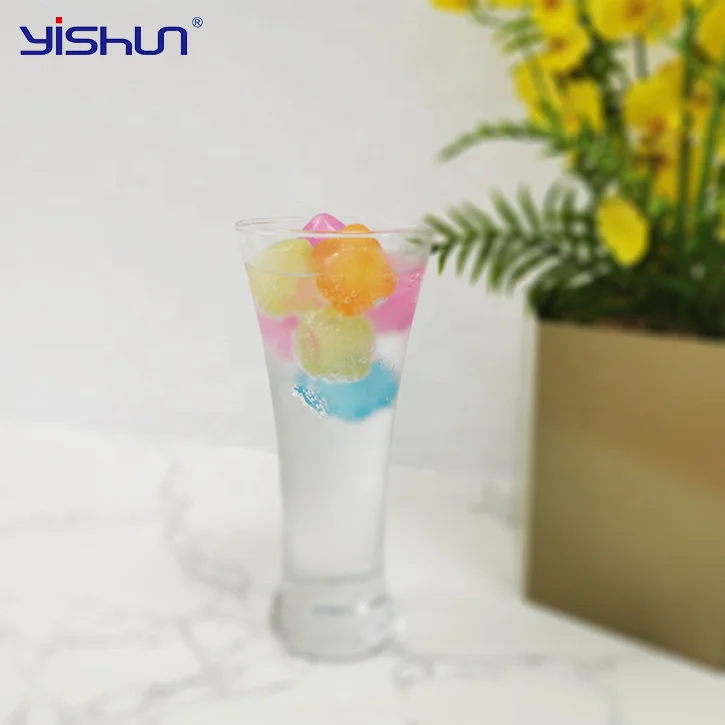 Hot Selling Reusable LDPE Colorful Plastic Ice Cube Beverage Cooling Liquid Cube