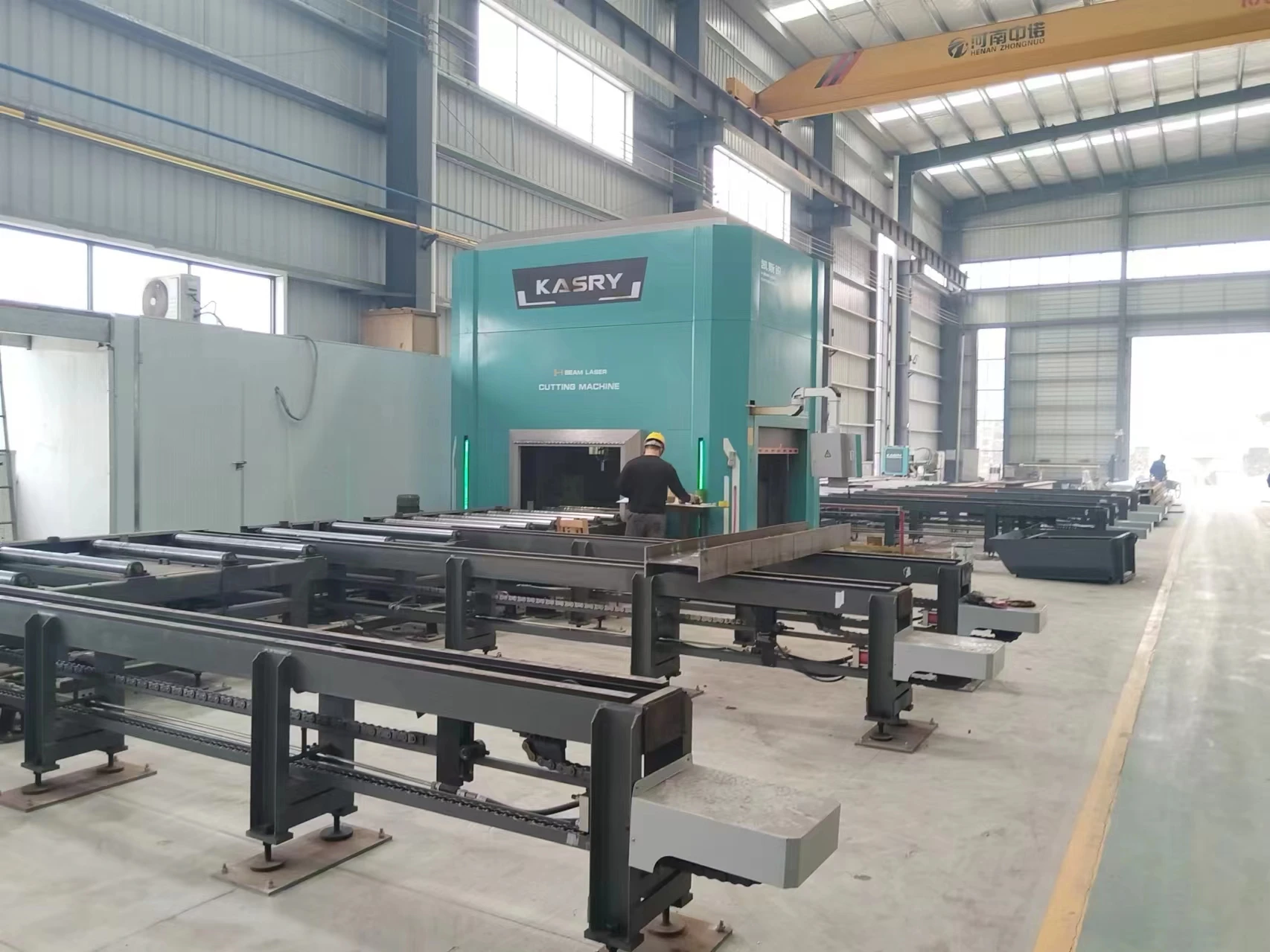 Kasry KR-XHJG-1250 Steel Structure Processing Fiber Steel H Beam Laser Cutting Machine