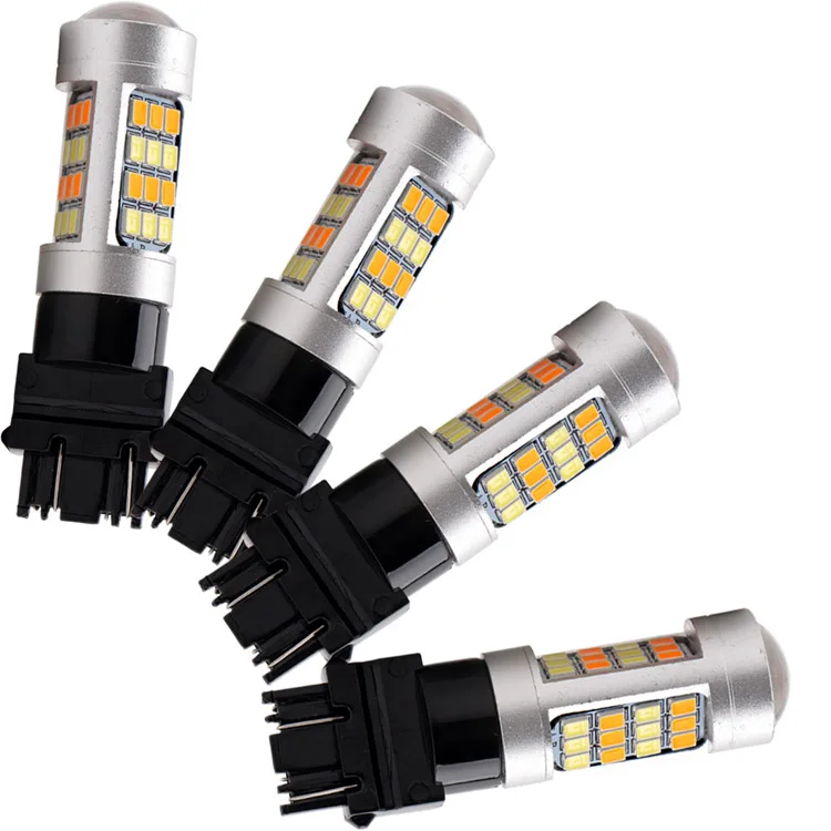 
42SMD 12V Amber/White 3157 Led Switchback Bulb Led Break Light 