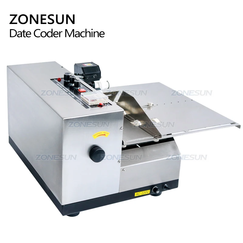 ZONESUN 3-30CM MY-380FW Produce Solid Dry Ink Roll Coding Card Bag Continuous Date Printer