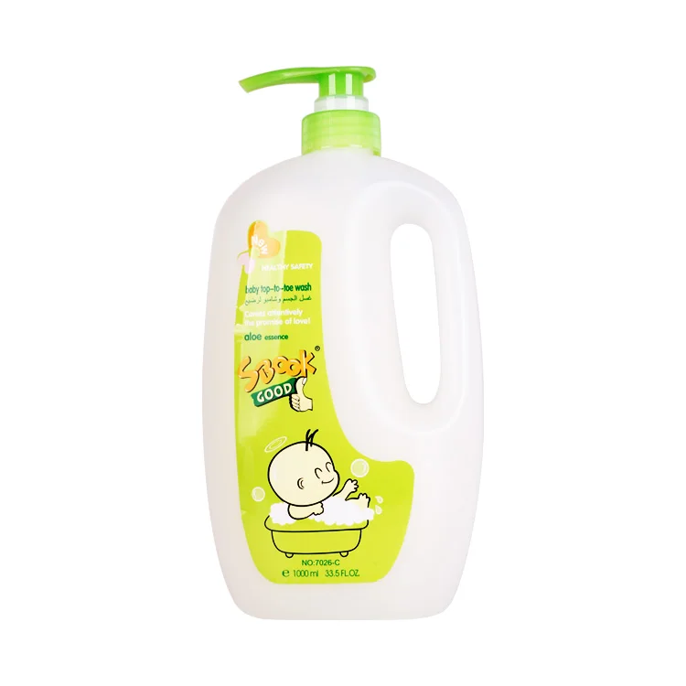 custom logo private label oem 1000ml Manual Shampoo Shower Gel Bottle Family Size Baby Shampoo&Wash Kids Body Wash