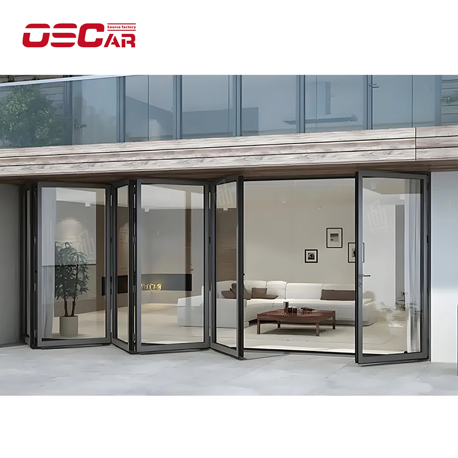 Oscaracso Simple Glass Frameless Folding Door Hinge 304 Stainless Steel Thick Hinge