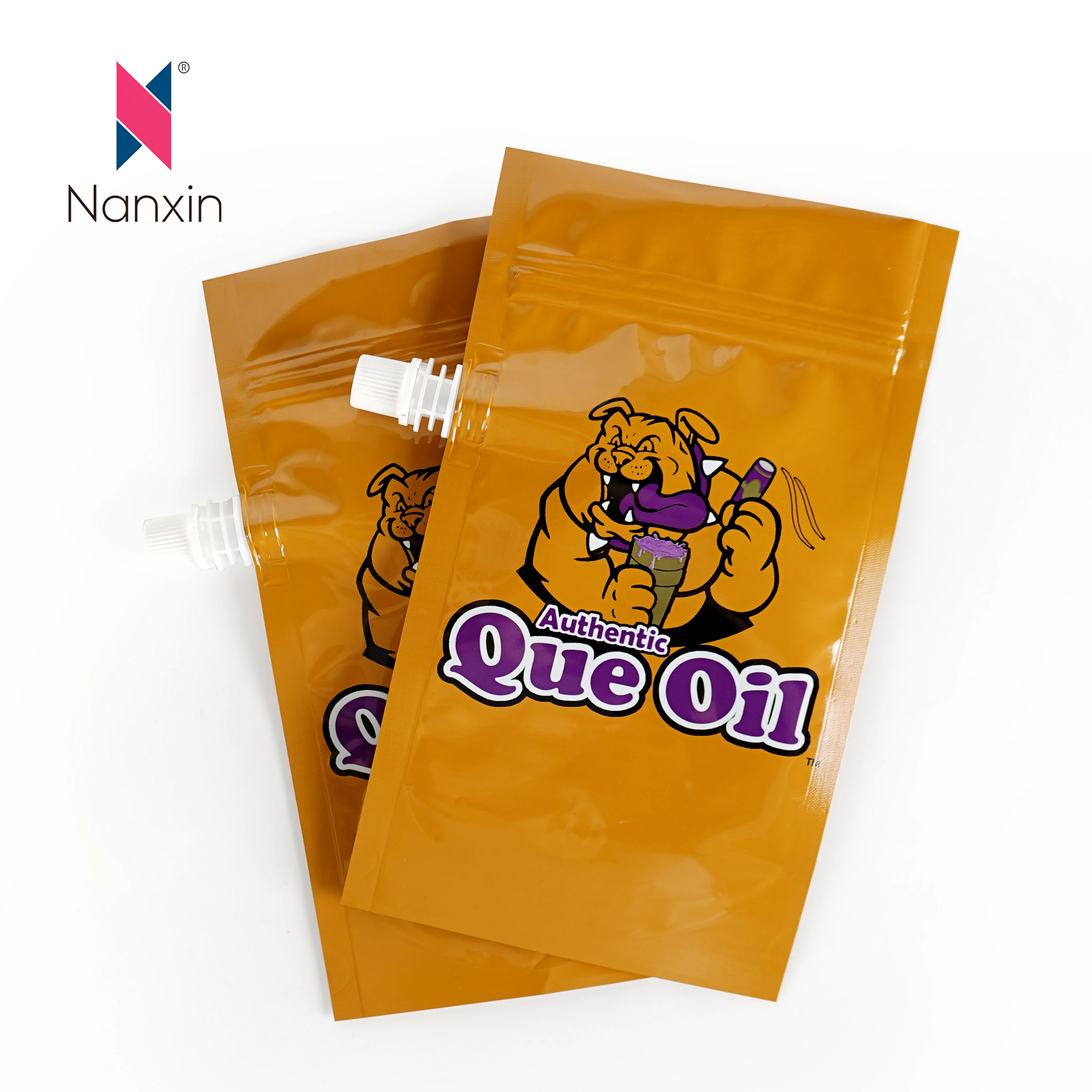 500ml Liquid Beverage Standing Plastic Pouches Milk Tea Drinks Bags Stand Up Spout Pouches For Energy Drinks Packaging