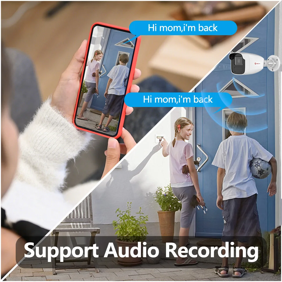 Anpviz 3K 5MP CCTV Camera Smart dual light  4-IN-1 CVI/TVI /CVBS/ AHD Bullet analog camera Built-in Micro IP66 IR Distance 40M