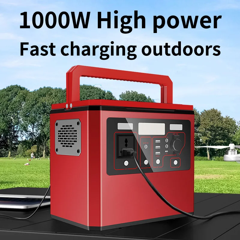 1000W Power Home Energy Storage Outdoor Home Camping Solar Generator Lifepo4 Lithium Battery Emergency Portable Power Station