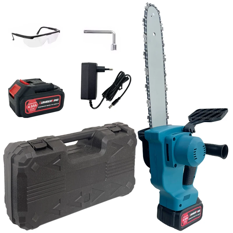 12 дюймов 21 В высокой мощности литиевая бесщеточная Электрическая цепная пила с большим аккумулятором