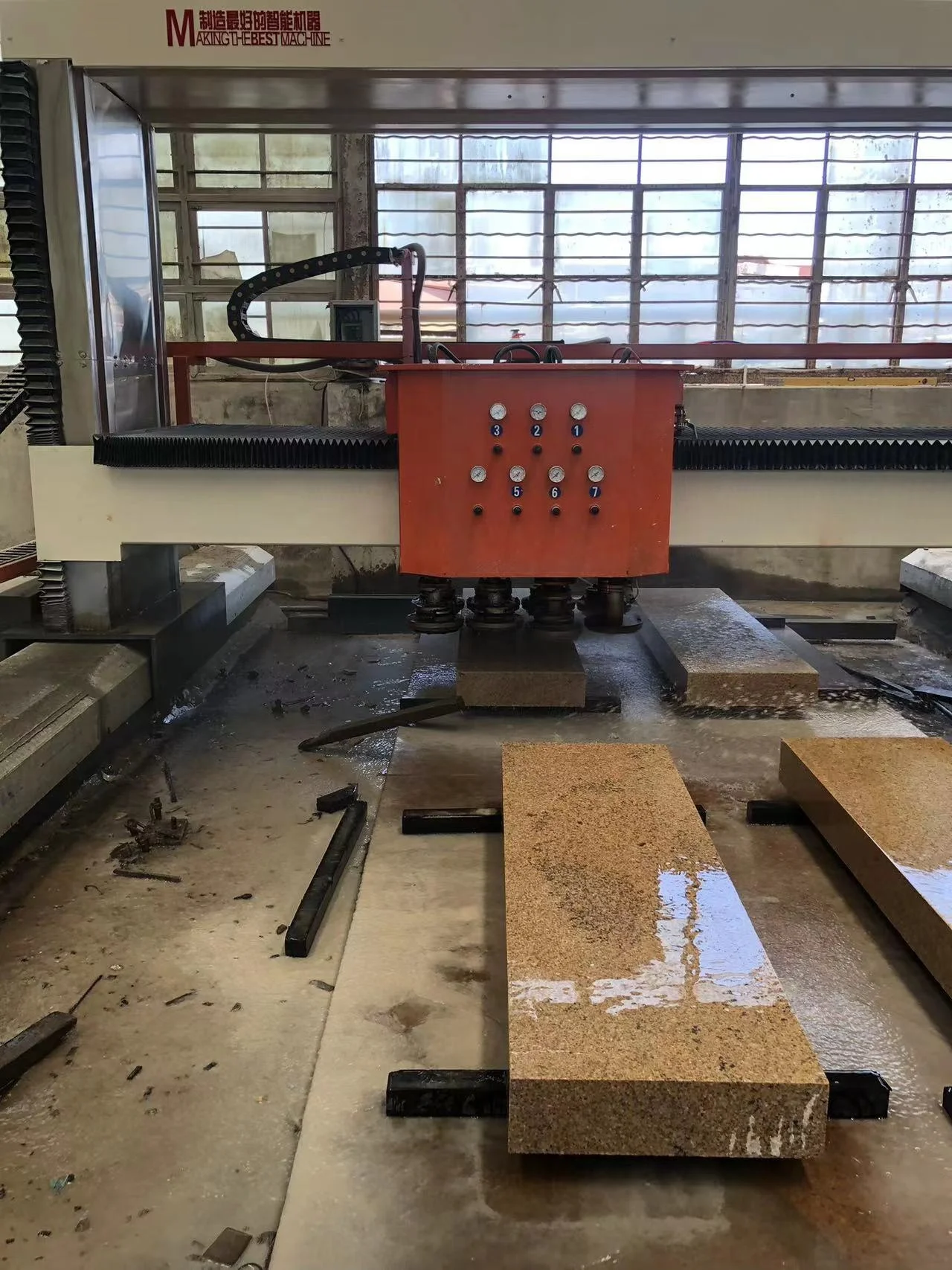 Polishing Machine for Sale Auto Slab Thick Stone Tomb Stone Curb Stone High Production Capacity Granite Marble Quartz Sandstone