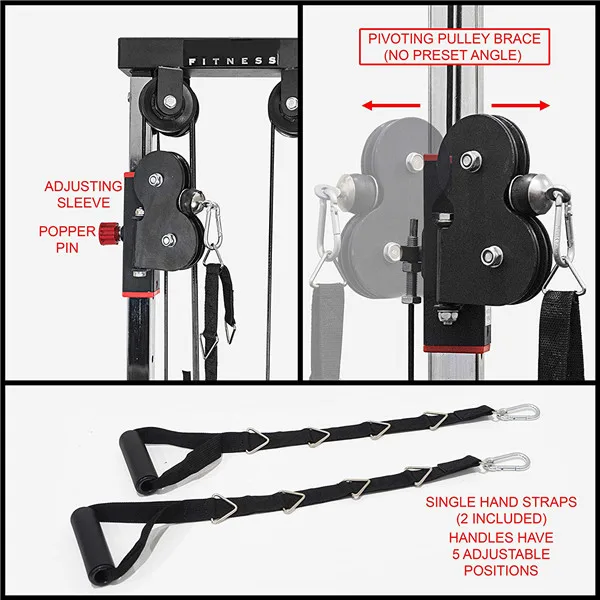 YYH New Hot Selling Wall Mount Cable Attachment Station with Adjustable Pulley System for Home Gyms Equipment