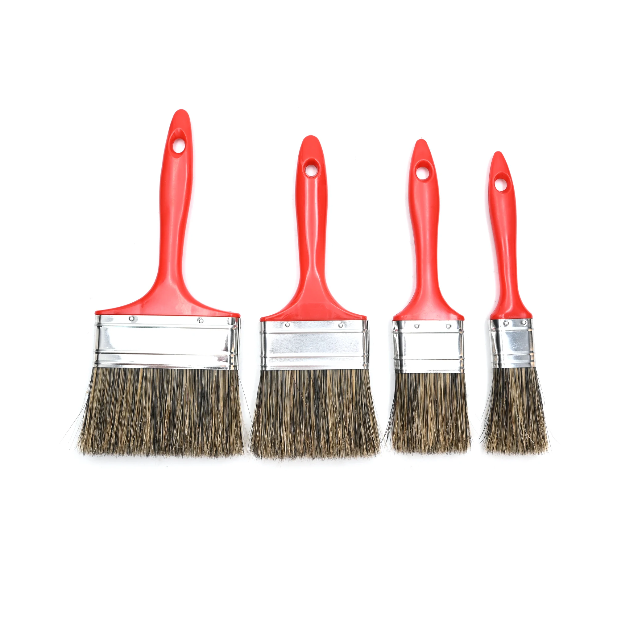 4Pcs Painting Brush 50% Bristle&50%SRT Plastic Handle