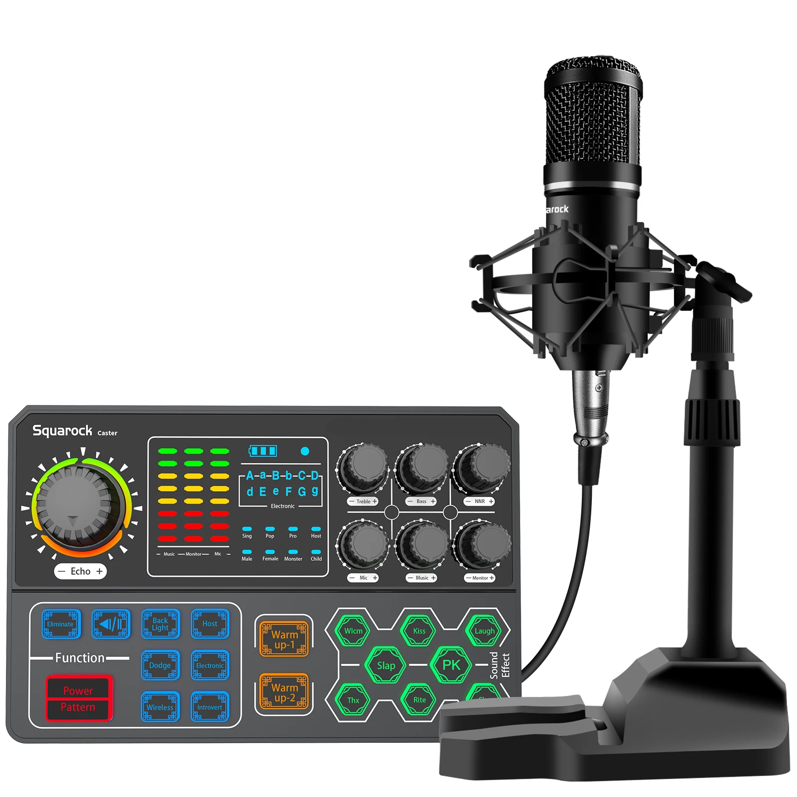 Portable Live Streaming Kit Audio Interface Mixer Console Support Multi-Channel Mixing