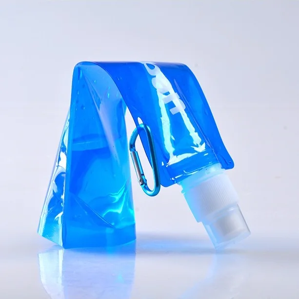 Hot Sale Portable Sports Outdoor BPA Free Foldable Colapsible 500ml Plastic Drinking Folding Water Bottle Water Bag