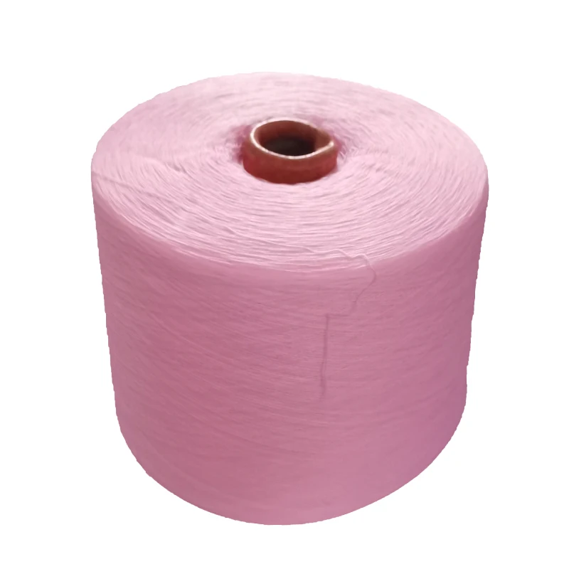 Wholesale 18S Recycled Spun Polyester Dope Dyed Colorful Yarn For Socks