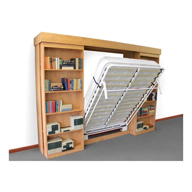 High Quality OEM Service Wholesale Next Bed Metal Frame Slats Folding Wall Bed Furniture with Spring Mechanism Hardware Kit