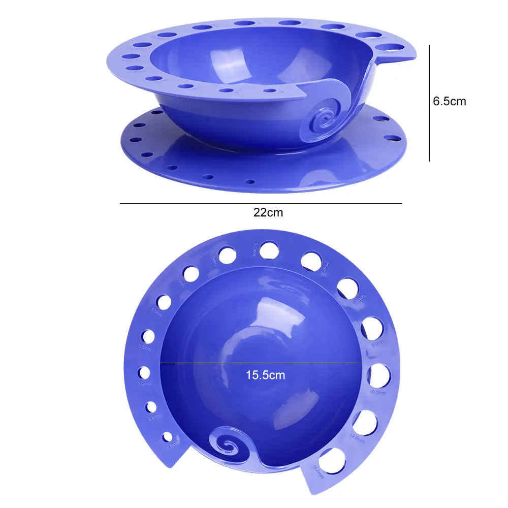 Factory Direct Price Plastic Crafts Handmade Crochet Storage Container Knitting Protector Yarn Bowl