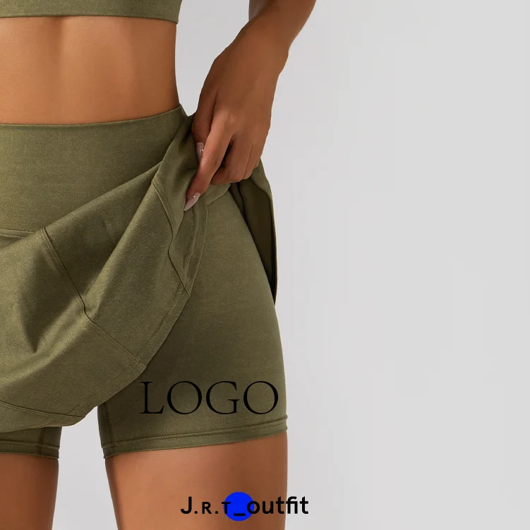 JRT Women Summer Golf Breathable High Waist Nylon Fitness Gym Yoga Tennis Skirt