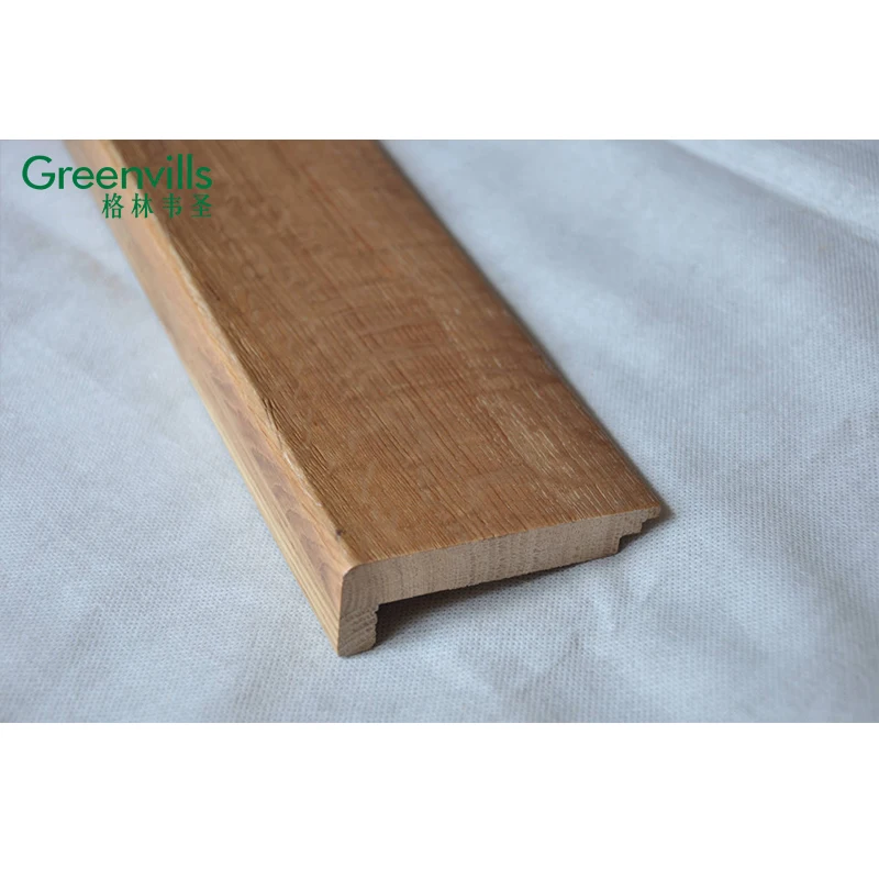Top sale products stair nosing trim and solid oak real wood bullnose stair nosing