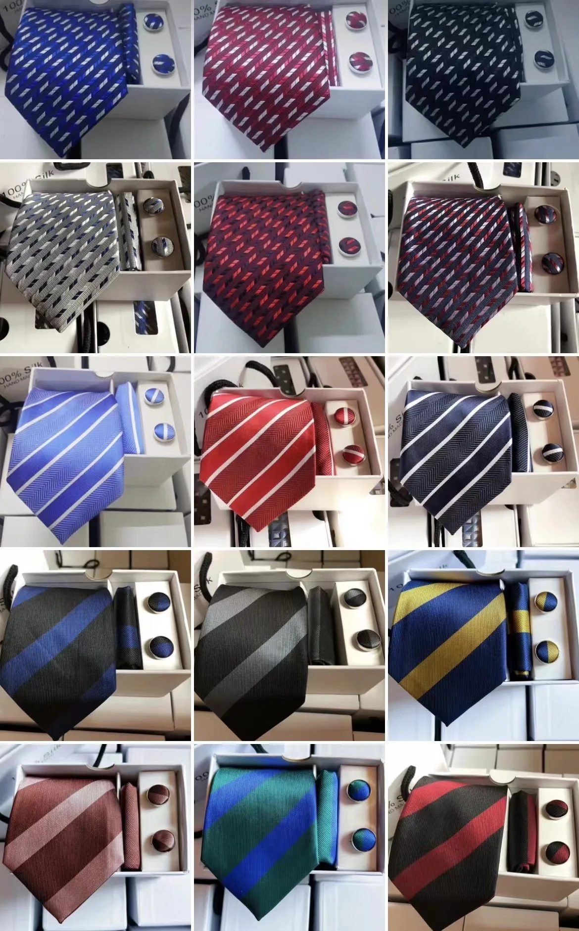 2024 New Product Silk Mens Necktie Formal Business Wedding Men Party Tie