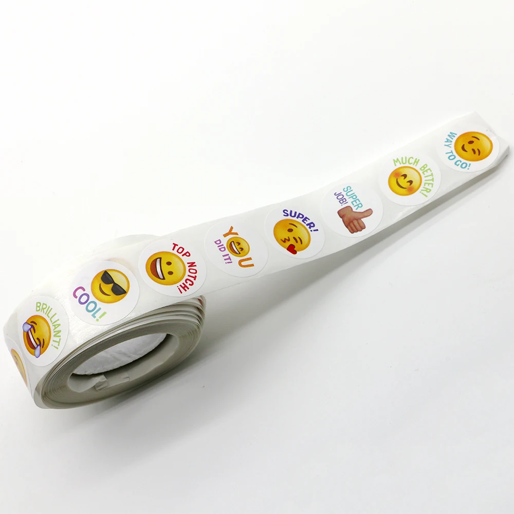 High Quality Round Sticker Label, Printing Machine Roll Sticker, Printed Adhesive Colorful Stickers for Packaging