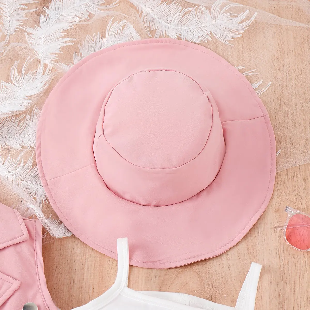 New Baby Clothes Girls Lapel Button Candy Color Butterfly Mesh Skirt Sleeveless Coat Vest Skirt Hat Four-Piece Baby Clothing Set