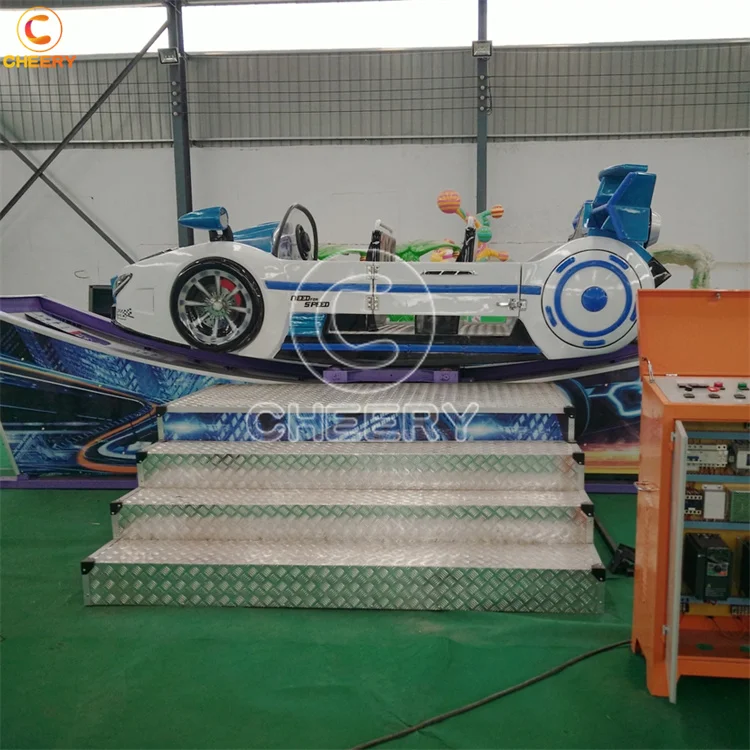 Double Wave Track High Speed Flying Car Amusement Park Rides Spin Children Flying Car