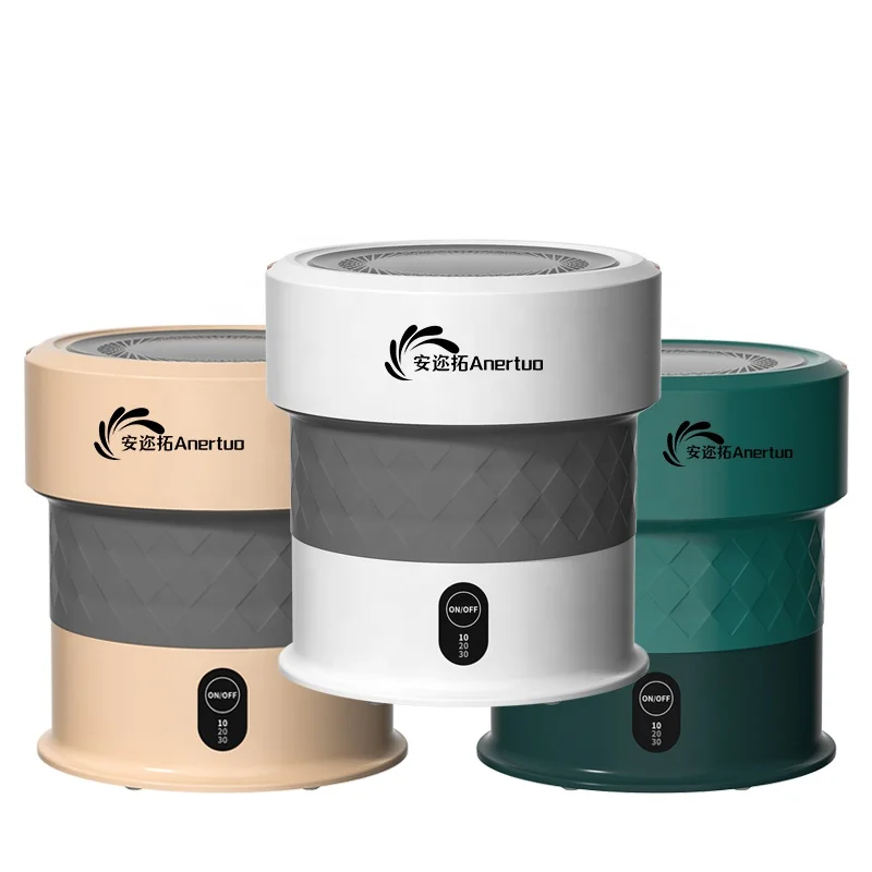 Portable Mini Lightweight Turbine Travel Laundry Washer Folding Clothes Bucket