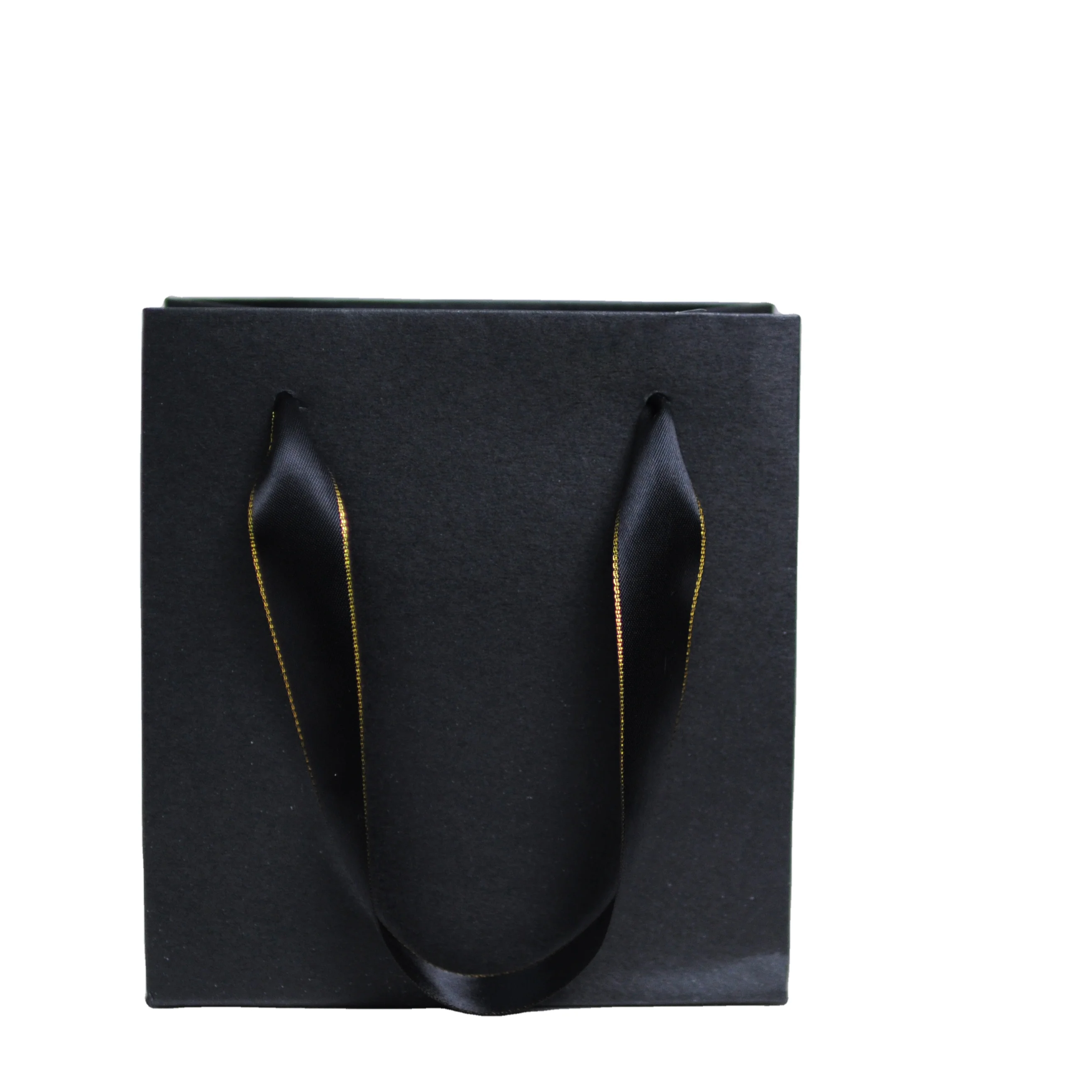 Wholesale Cheap Custom Logo Blue White Mini Small Luxury Paperbag Fancy Favor Wedding Door Gift Paper Bag With Ribbon Handles