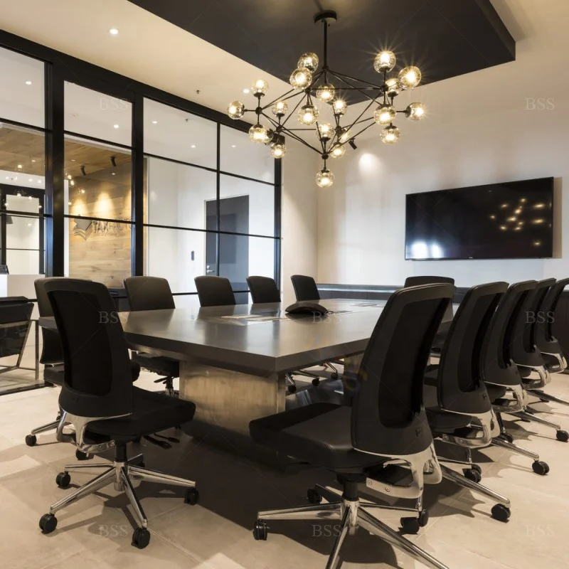 Китайский популярный промышленный большой стол для встреч 3 6 м современный офисный конференций