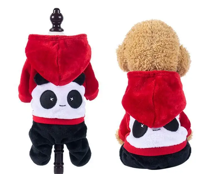 New Autumn and Winter Pet Dog Clothes Thickened Warm Teddy Corgi Fighting Dog Cat Winter Apparel Solid Pattern Wholesale