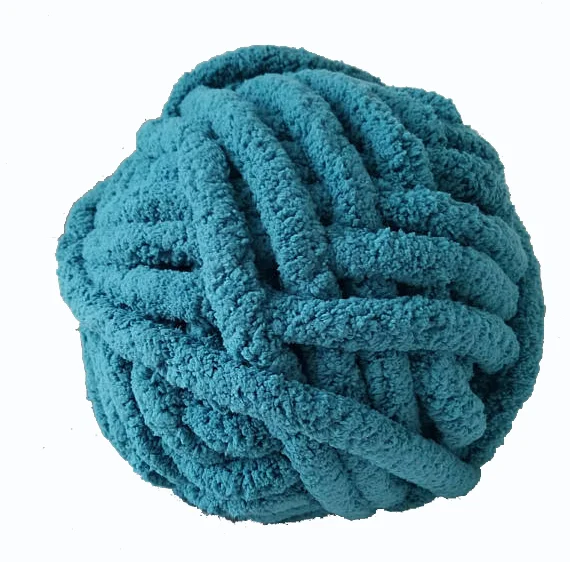 Wholesale Thick Polyester Chenille Chunky Yarn for Knitting Chenille Blanket