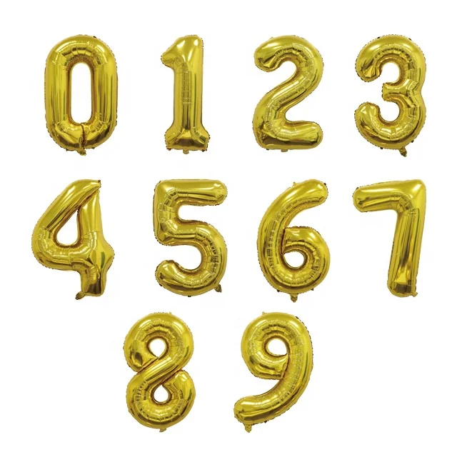 BONA Wholesale party decoration balloon suppliers 40 inch big inflatable non latex foil number balloons