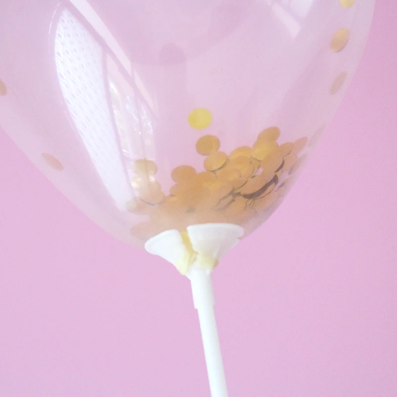 Hot selling golden silver pink confetti balloons, cake decorative sequins, transparent balloons
