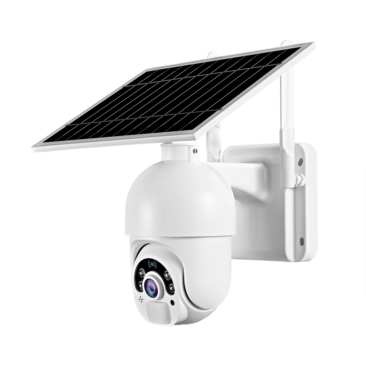 JideTech 4G 1080P Solar Panel Power Wireless Home Security WIFI Tuya PTZ IP Solar Camera Wifi Outdoor