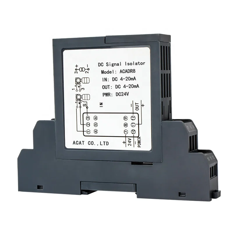 pluggable signal isolator 1 in 2 out 4-20ma analog signal isolated transmitter active signal isolator converters splitter
