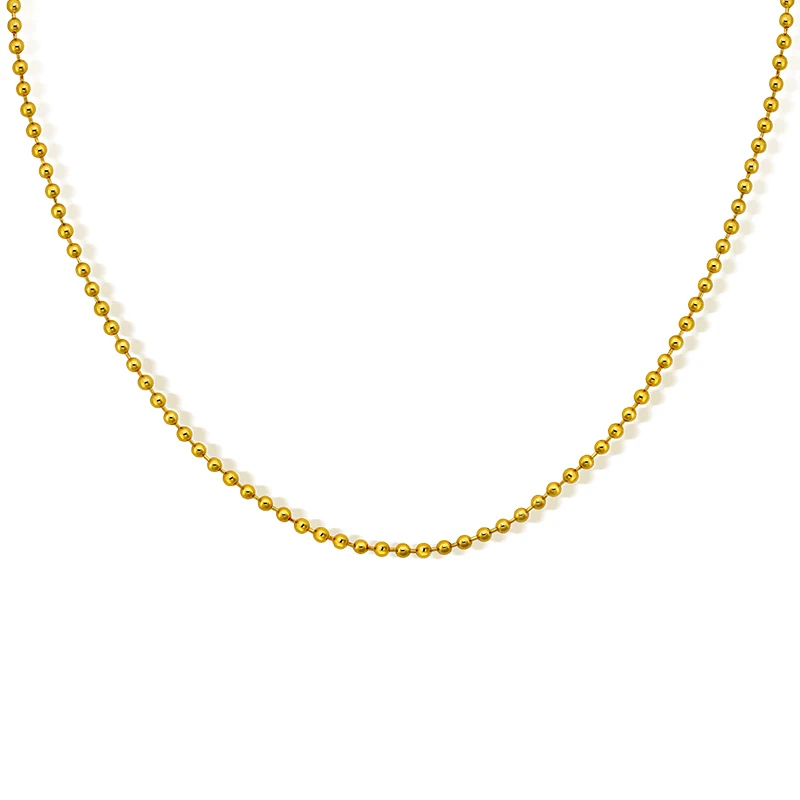 New Fashion Factory Gold Plated Customizable Custom Manufacturer Hot Sale Simple Style Copper Korean Trendy Necklace For Party