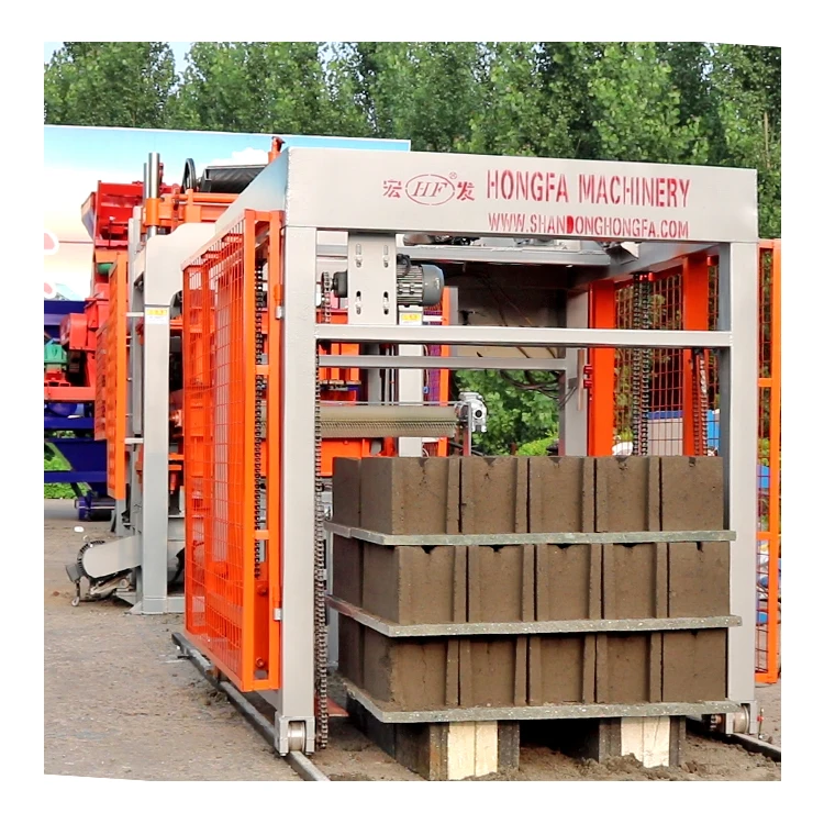 Hydraulic Press Block Making Machine QT5-15 Construction Industries Suitable Produces Cement Blocks with Moulds