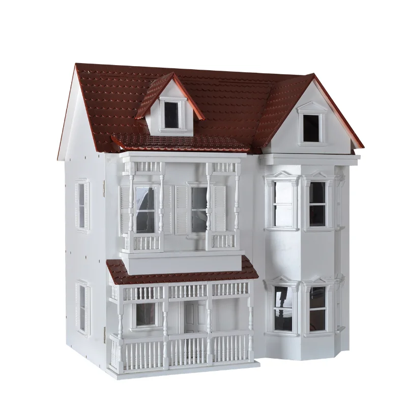 Customized 12 Inch Dollhouse Toy Wooden Dolls Farmhouse Miniature Mid Century Modern Doll