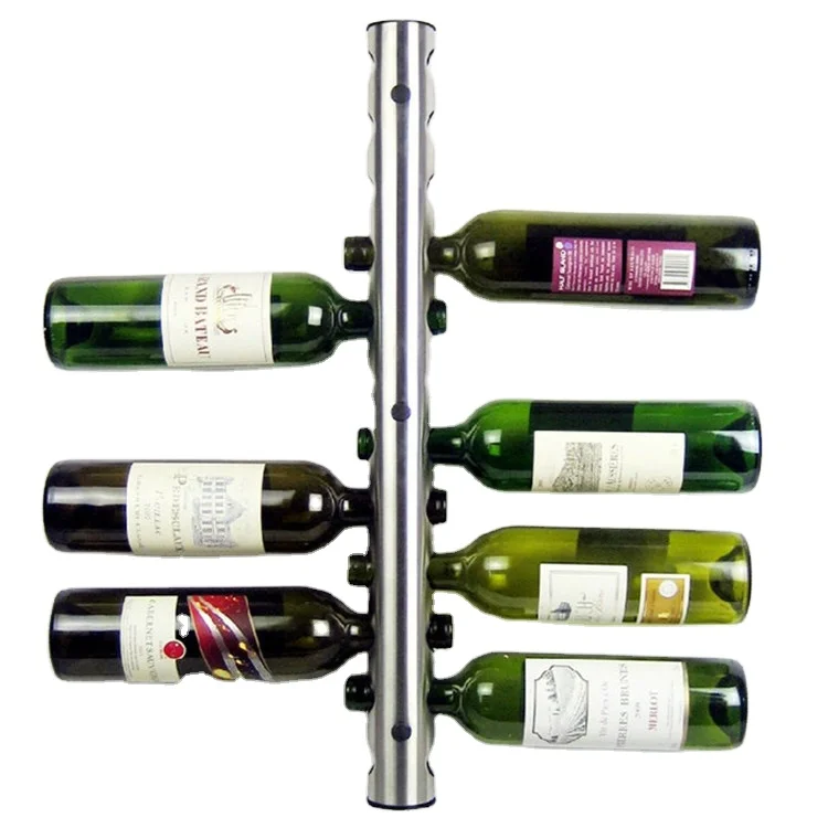 12 отверстий нержавеющая сталь настенный винный стеллаж барная полка для вина держатель винных бутылок