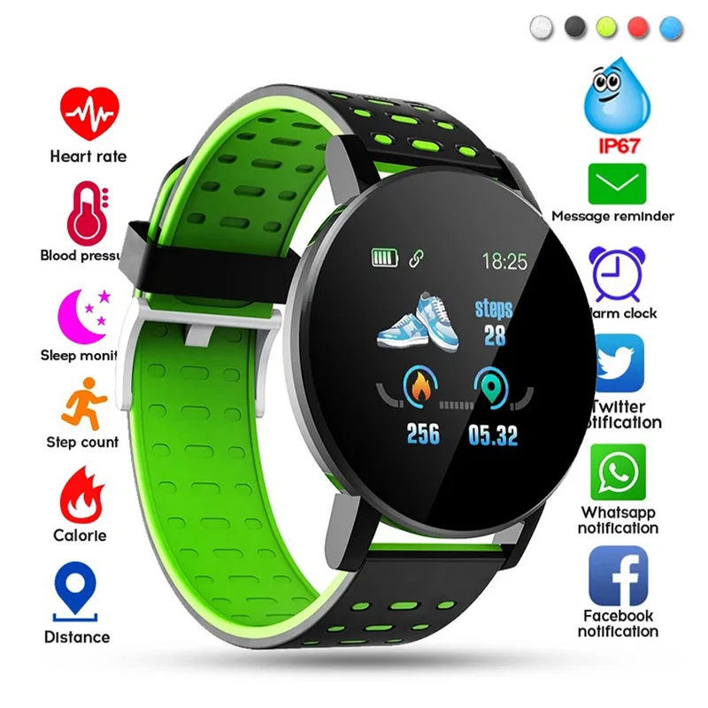 Сделано в Китае цветной ТПУ ремешок низкая цена android IOS fitpro app водонепроницаемый 119PLUS