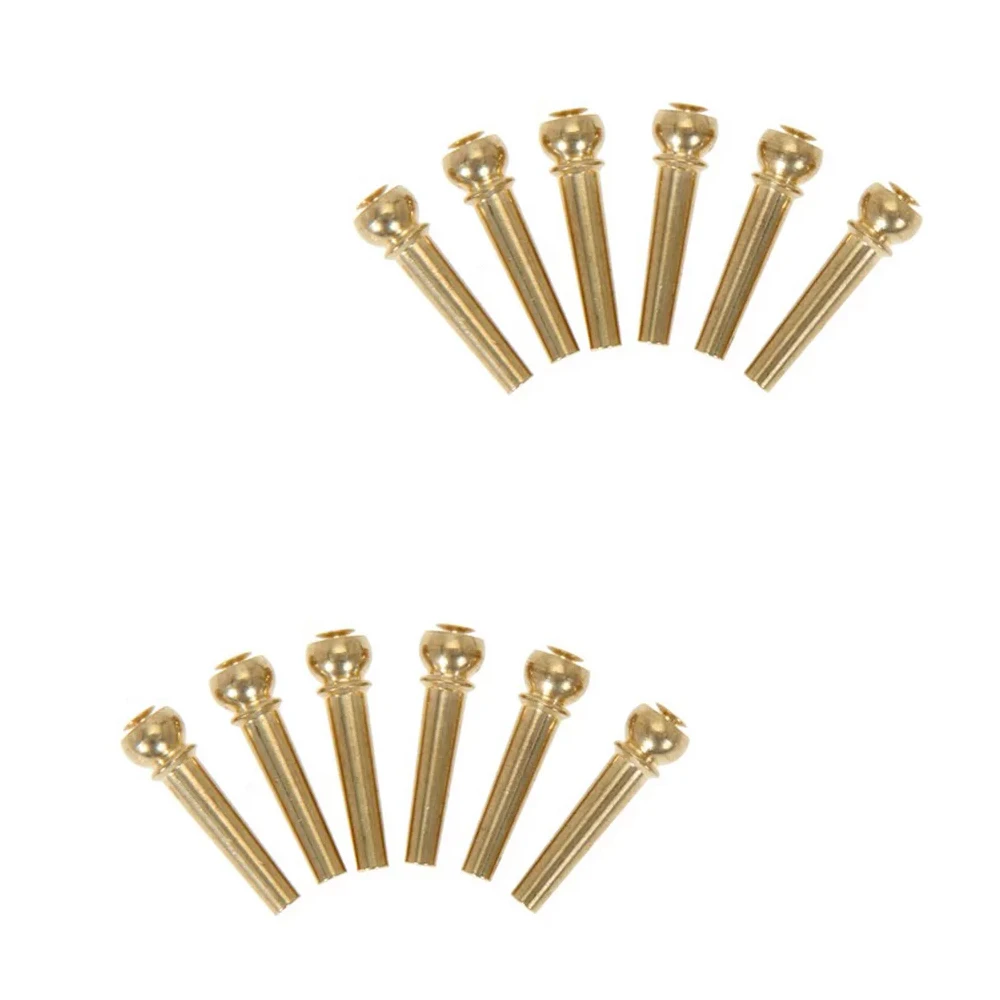 Custom Chinese Guitar Saddle Bridge Pins Copper CNC Turning Service Replacement Parts