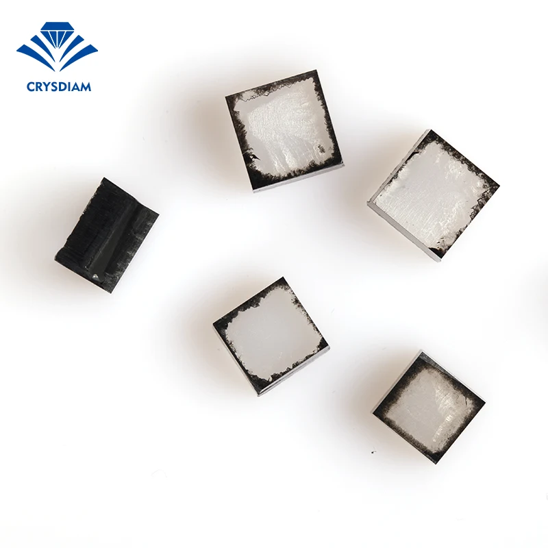 CRYSDIAM SQUARE 5ct Cvd uncut diamond 5 carat diamond charms jewelry diamond cvd machine